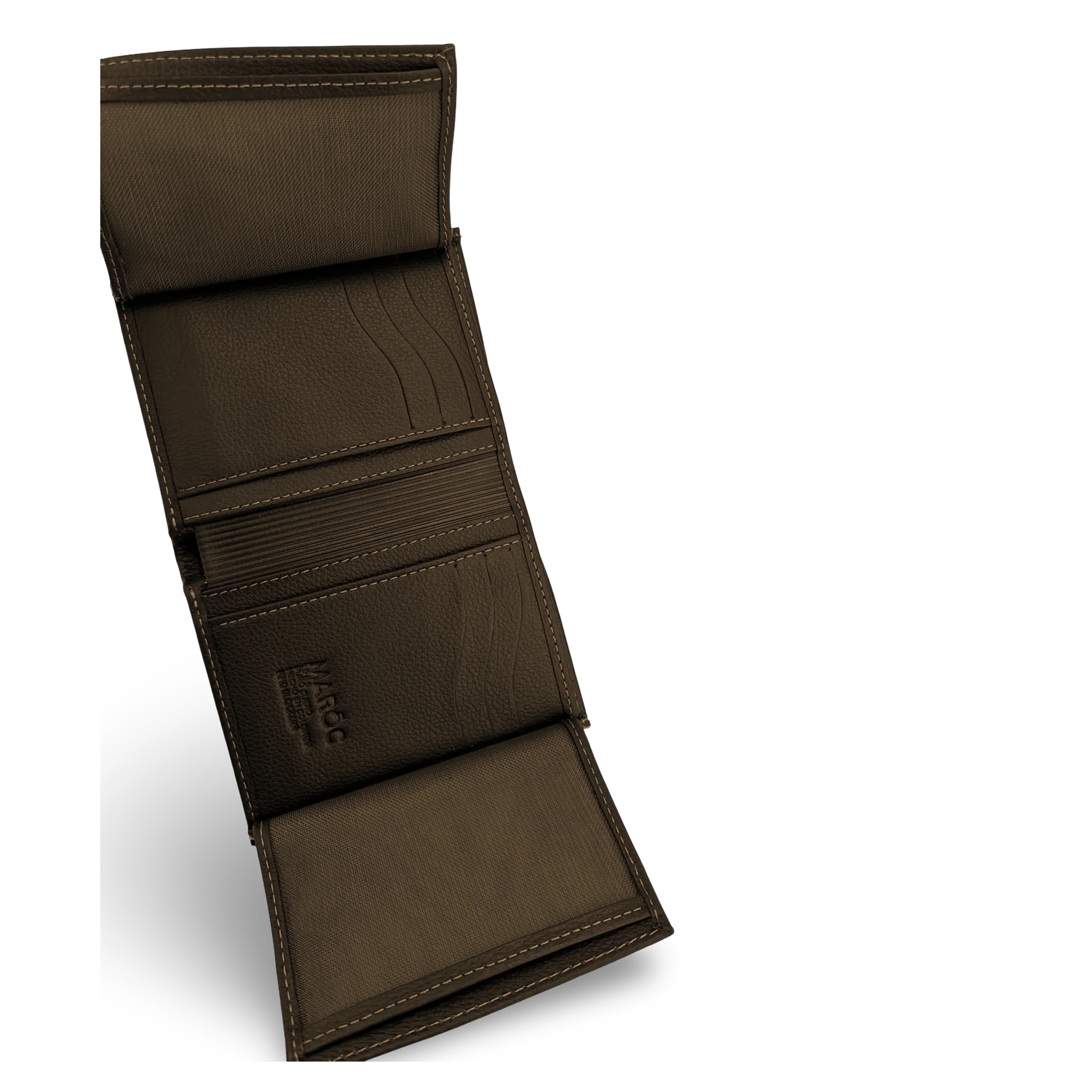 BILLETERA EN CUERO PARA HOMBRE CON SISTEMA RFID – DISEÑO VERTICAL DE 4 CUERPOS - Image 3