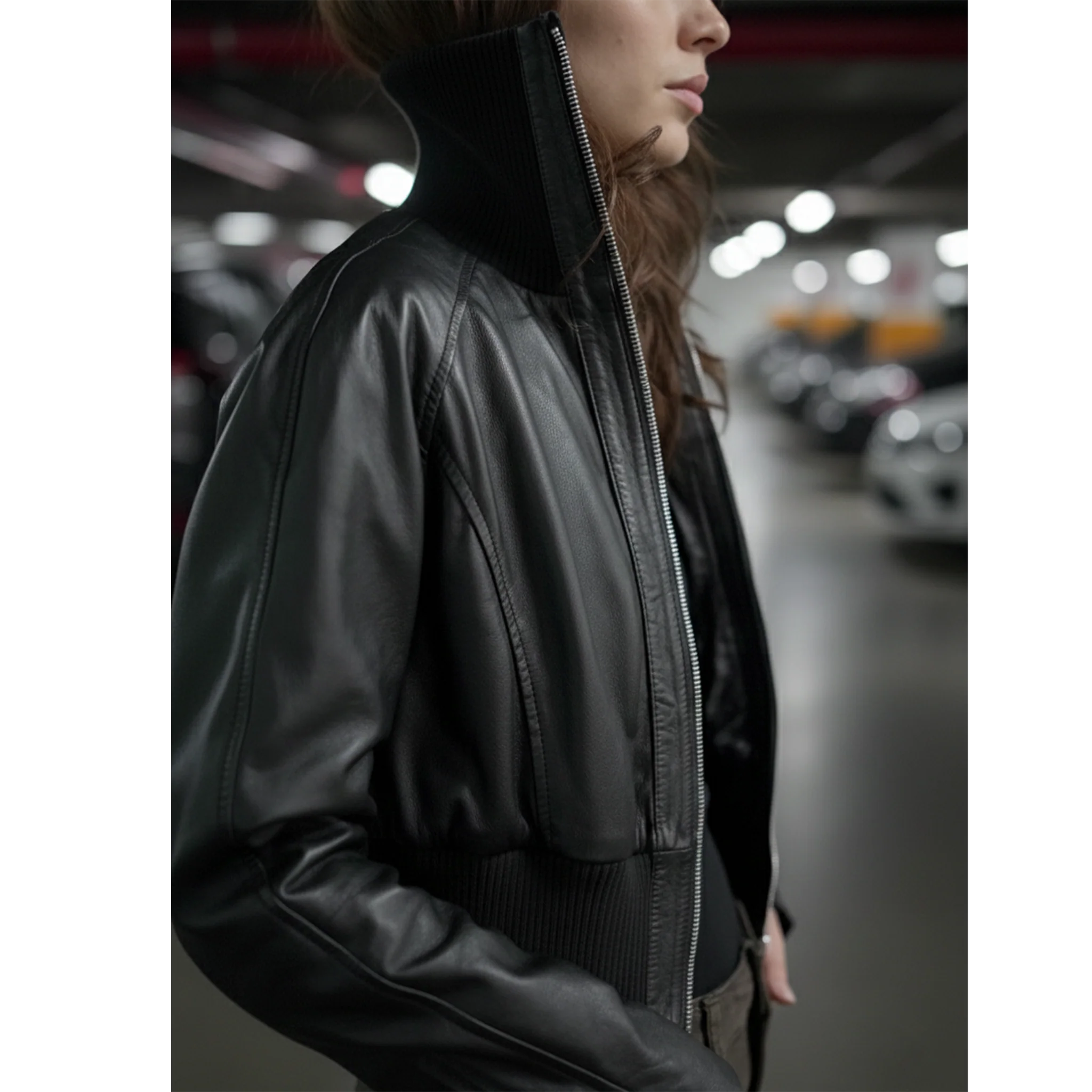 CHAQUETA MUJER HOODIE BOMBER CUERO | MARÓC 1986 - Image 6