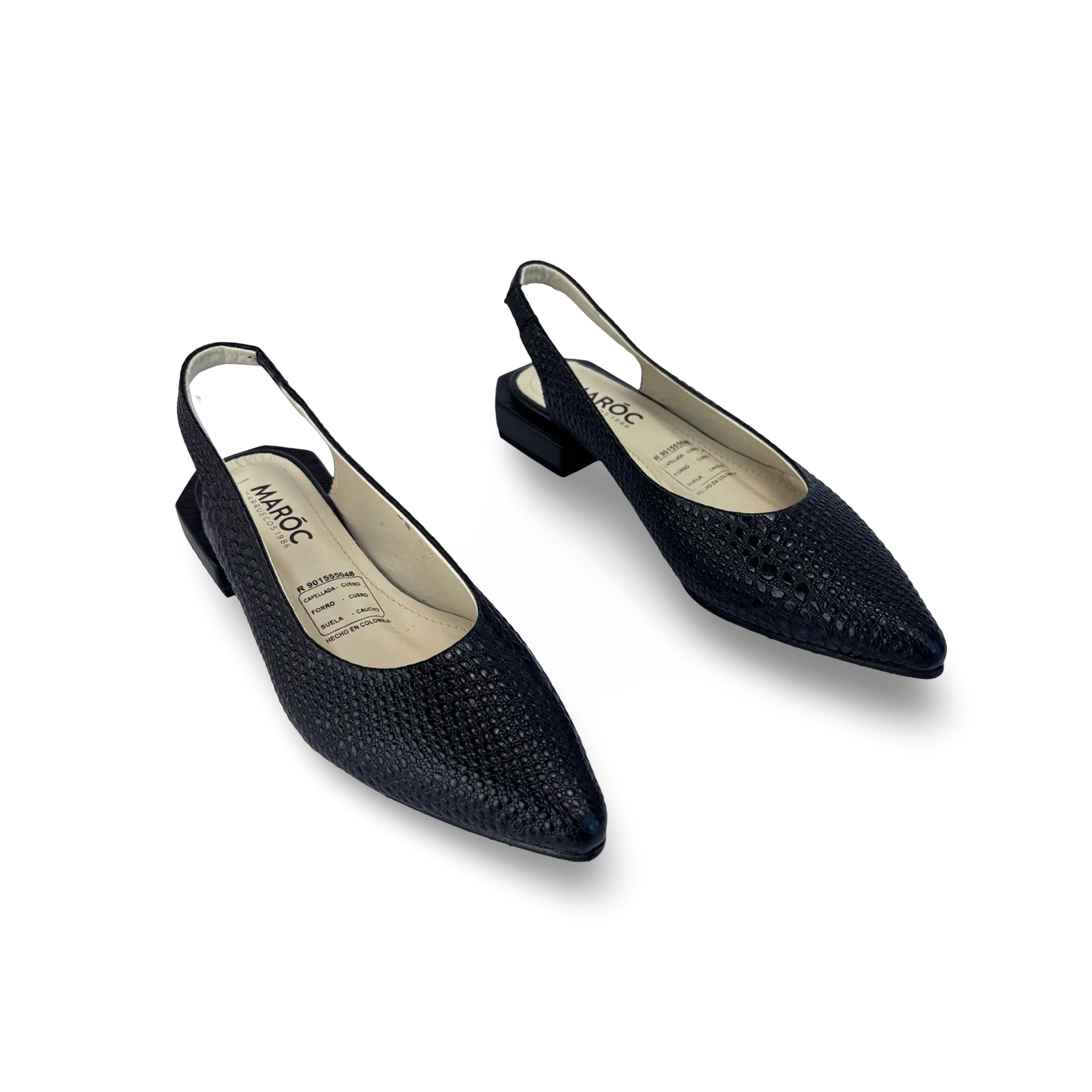 TACÓN PLANO MUJER ELEGANTE CUERO | MARÓC 1986 - Image 2